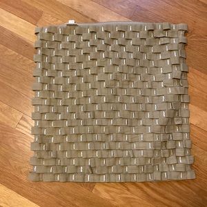 Celerie Green Ribbon Cushion Throw Pillow Cover 20x20